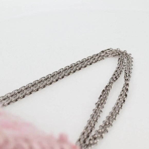 CHANEL Chain Matelasse 2.55 Shoulder Bag Tweed Pink CC Auth 121623AM - Picture 9 of 16